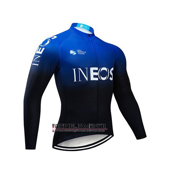 Abbigliamento Castelli Ineos 2019 Manica Lunga e Calzamaglia Con Bretelle Nero Blu - Clicca l'immagine per chiudere